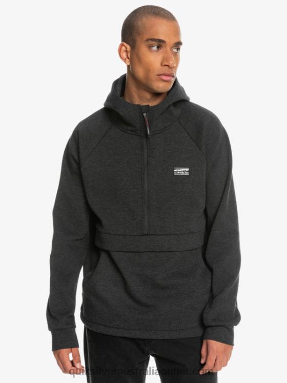Quiksilver Men Step Off Half-Zip Hoodie H2N4B1370 phantom heather