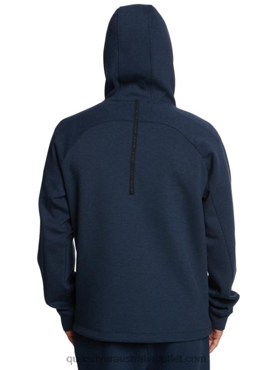 Quiksilver Men Step Off Half-Zip Hoodie H2N4B1371 insignia blue heather