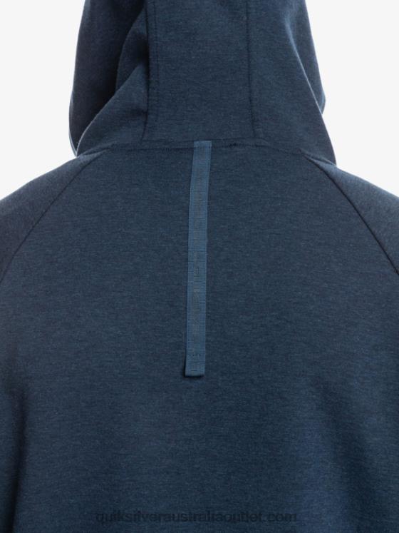 Quiksilver Men Step Off Half-Zip Hoodie H2N4B1371 insignia blue heather