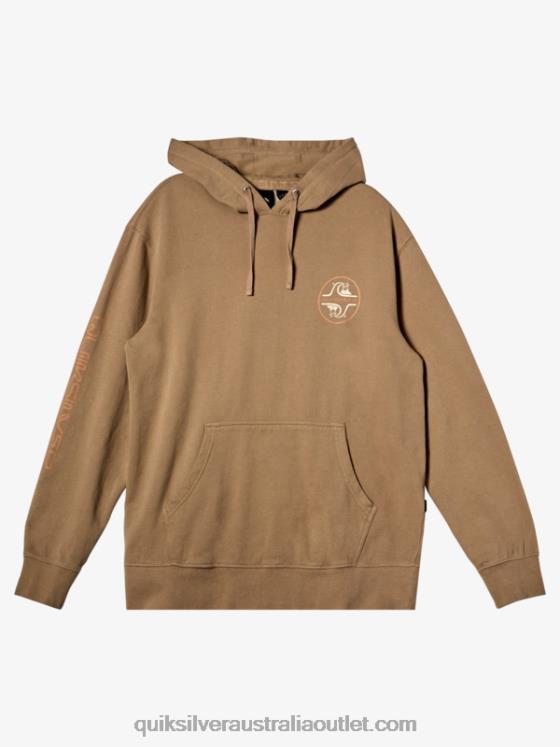 Quiksilver Men Sweet As Slab Hoodie H2N4B1219 plaza taupe