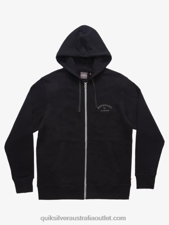Quiksilver Men Waterman After Surf Zip-Up Hoodie H2N4B1420 black