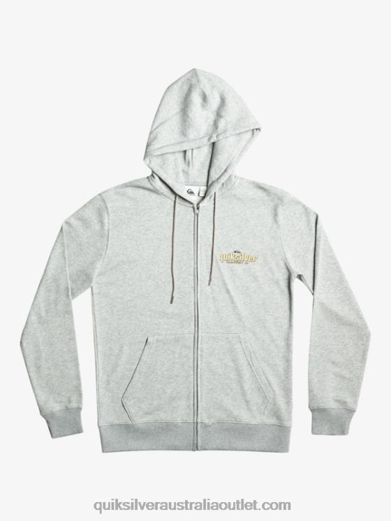 Quiksilver Men Words Zip-Up Hoodie H2N4B1148 light grey heather