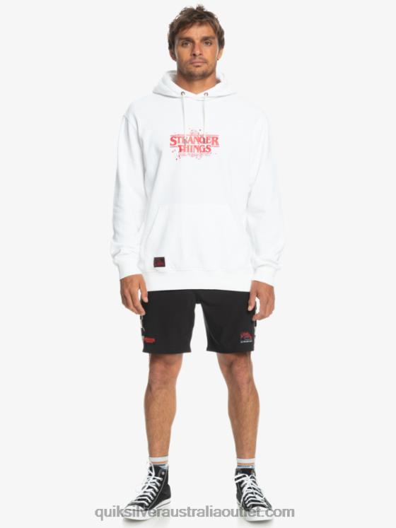 Quiksilver x Stranger Men Things Official Logo Hoodie H2N4B1807 white