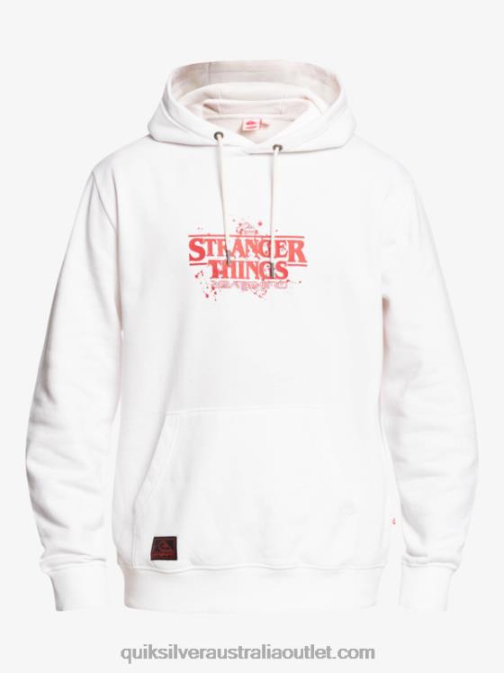 Quiksilver x Stranger Men Things Official Logo Hoodie H2N4B1807 white