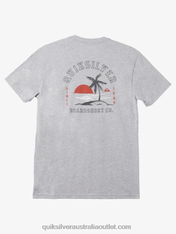 Quiksilver Men Alone At Last T-shirt H2N4B1161 athletic heather