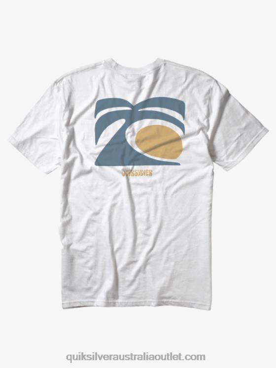 Quiksilver Men Arts In Palms T-Shirt H2N4B1100 antique white