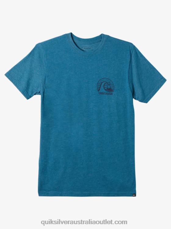 Quiksilver Men Bold Move Mod T-shirt H2N4B1139 moroccan blue heather