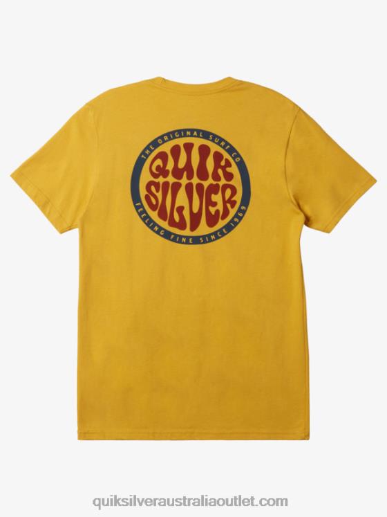 Quiksilver Men Bolder Type T-Shirt H2N4B47 yolk yellow