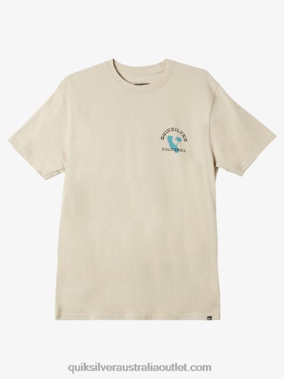 Quiksilver Men California Iconic West T-shirt H2N4B1228 plaza taupe