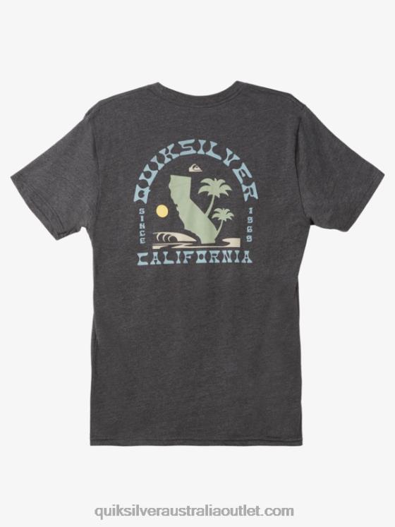 Quiksilver Men California Iconic West T-shirt H2N4B1229 charcoal heather