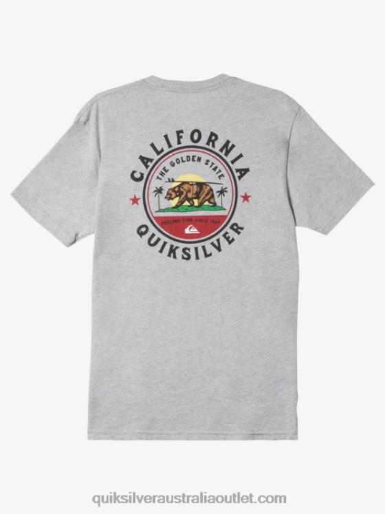 Quiksilver Men California Local Brigade T-Shirt H2N4B723 athletic heather