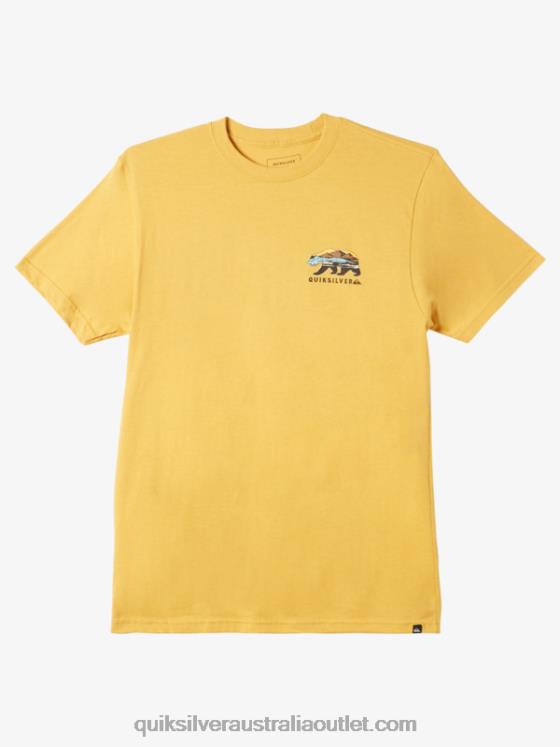 Quiksilver Men California Sunshine T-shirt H2N4B1183 bright gold