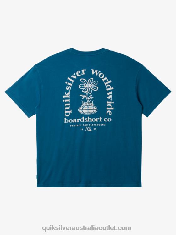 Quiksilver Men Clear Mind T-Shirt H2N4B742 moroccan blue