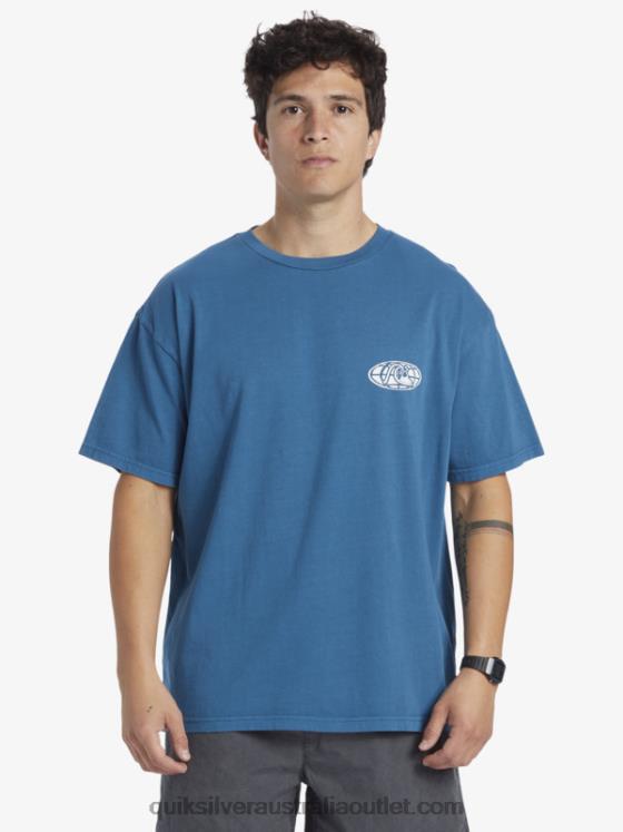 Quiksilver Men Clear Mind T-Shirt H2N4B742 moroccan blue