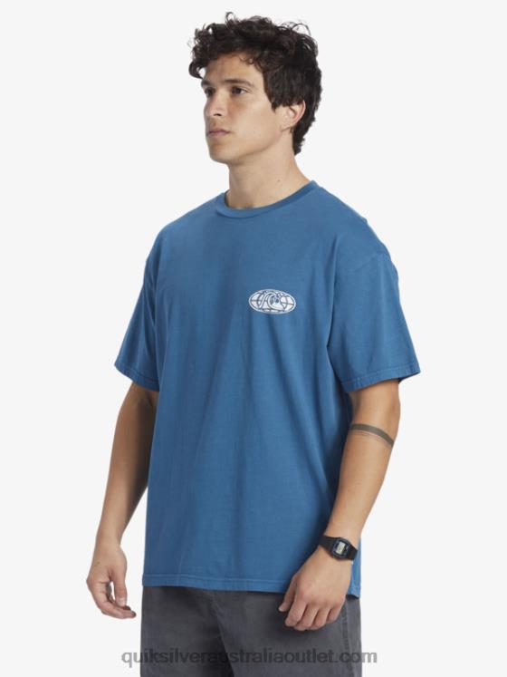 Quiksilver Men Clear Mind T-Shirt H2N4B742 moroccan blue