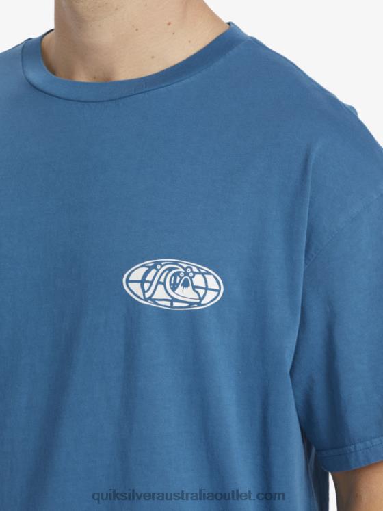 Quiksilver Men Clear Mind T-Shirt H2N4B742 moroccan blue