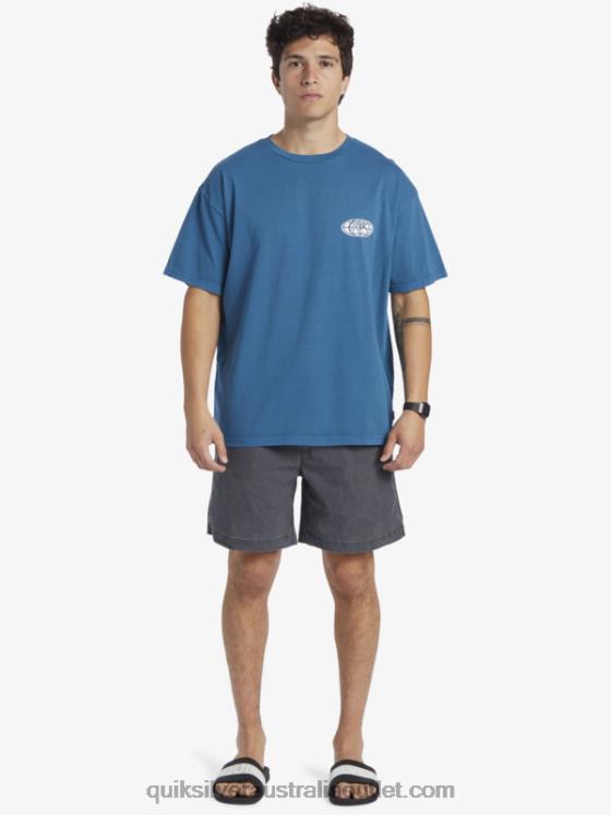 Quiksilver Men Clear Mind T-Shirt H2N4B742 moroccan blue