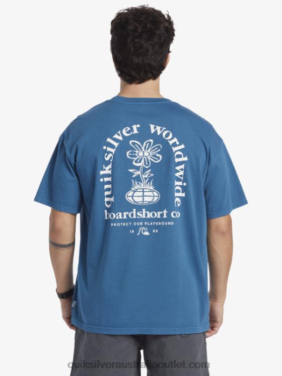 Quiksilver Men Clear Mind T-Shirt H2N4B742 moroccan blue