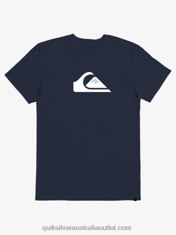 Quiksilver Men Comp Logo T-Shirt H2N4B1382 navy blazer