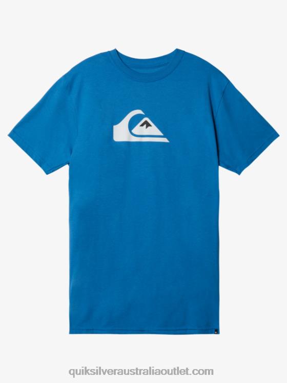 Quiksilver Men Comp Logo T-Shirt H2N4B1385 vallarta blue
