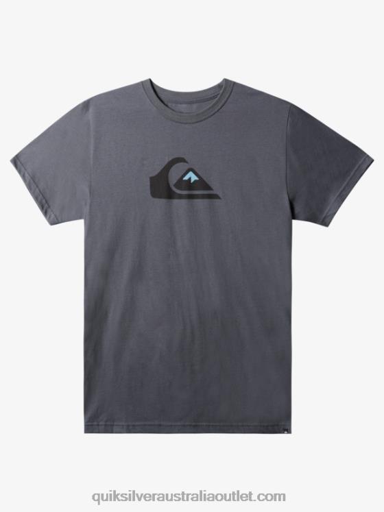 Quiksilver Men Comp Logo T-Shirt H2N4B1386 iron gate