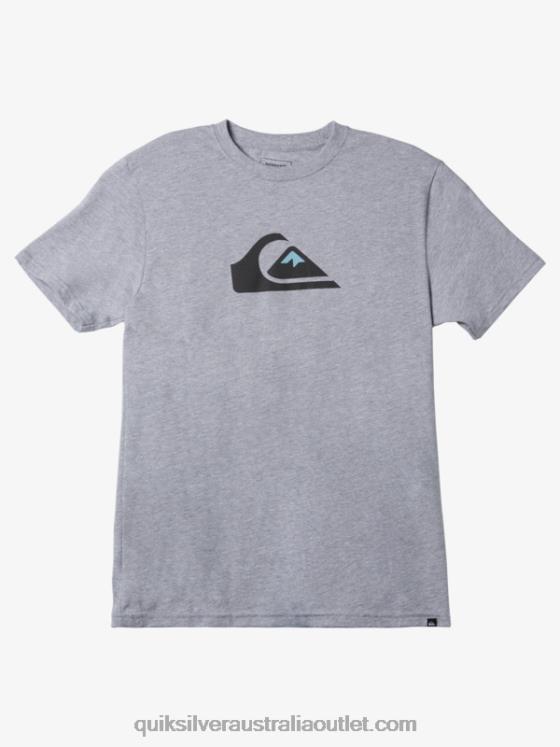 Quiksilver Men Comp Logo T-shirt H2N4B191 athletic heather