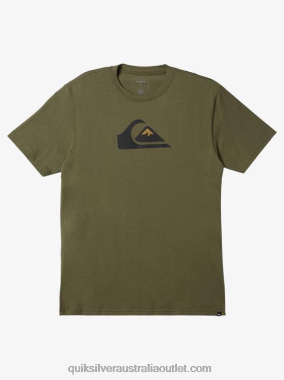 Quiksilver Men Comp Logo T-shirt H2N4B192 four leaf clover