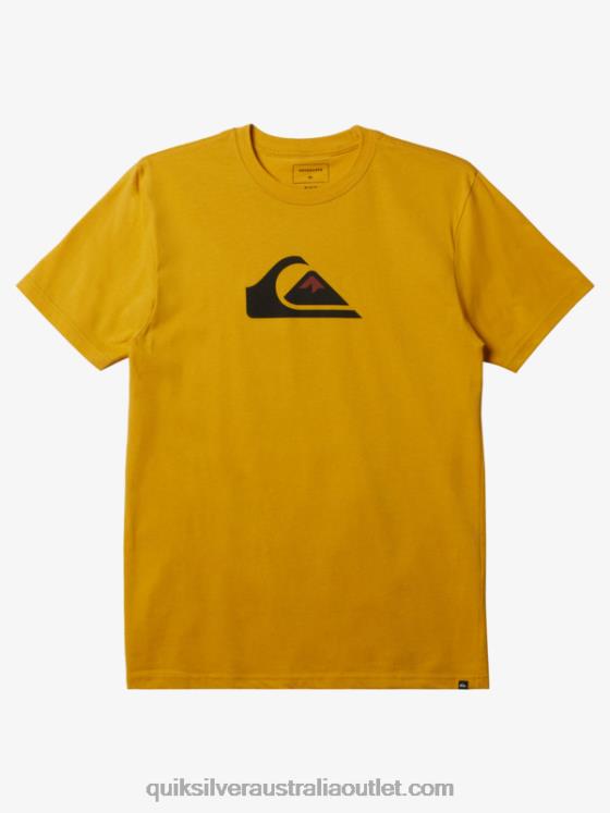 Quiksilver Men Comp Logo T-shirt H2N4B195 yolk yellow