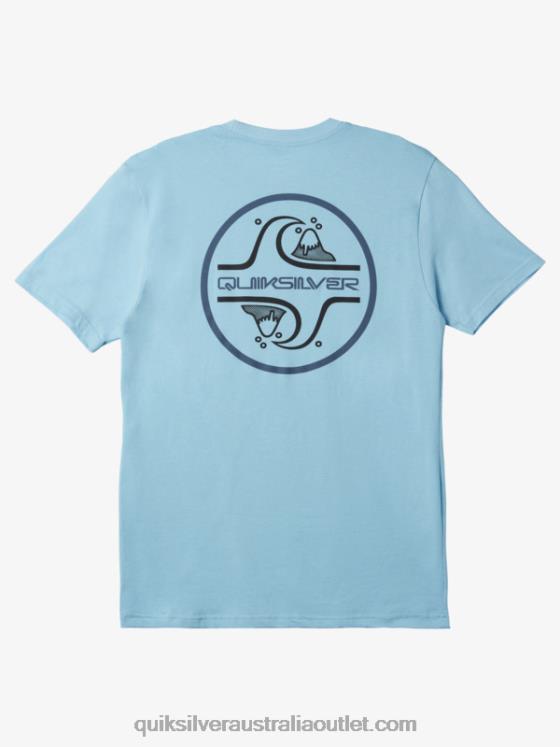 Quiksilver Men Core Bubble T-shirt H2N4B1026 sky blue