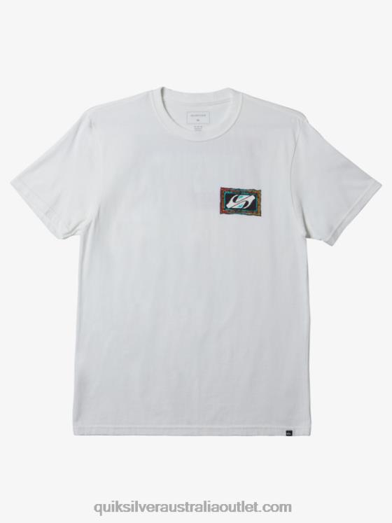 Quiksilver Men Echoed Beat T-Shirt H2N4B719 white