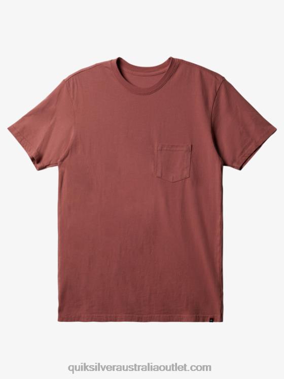 Quiksilver Men Everyday Pocket T-Shirt H2N4B892 marsala