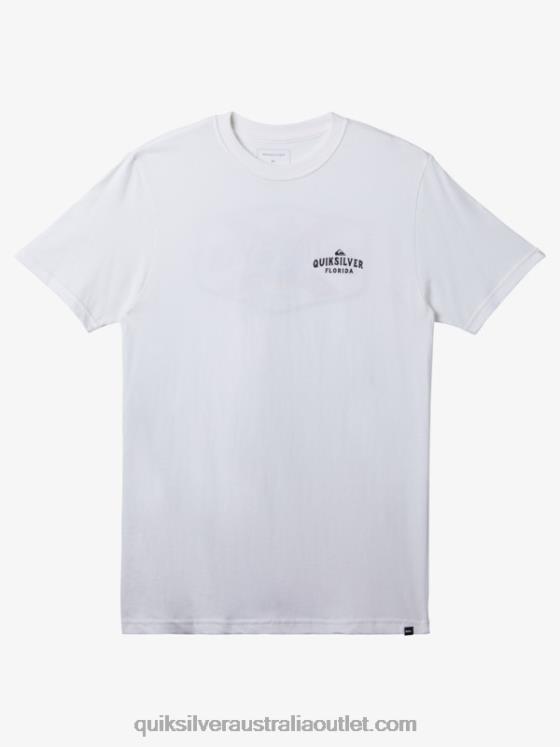 Quiksilver Men Florida Coast To Coast T-Shirt H2N4B234 white