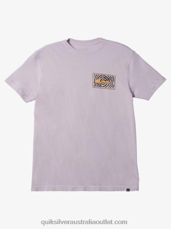 Quiksilver Men Fortuned Logo T-Shirt H2N4B982 pastel lilac