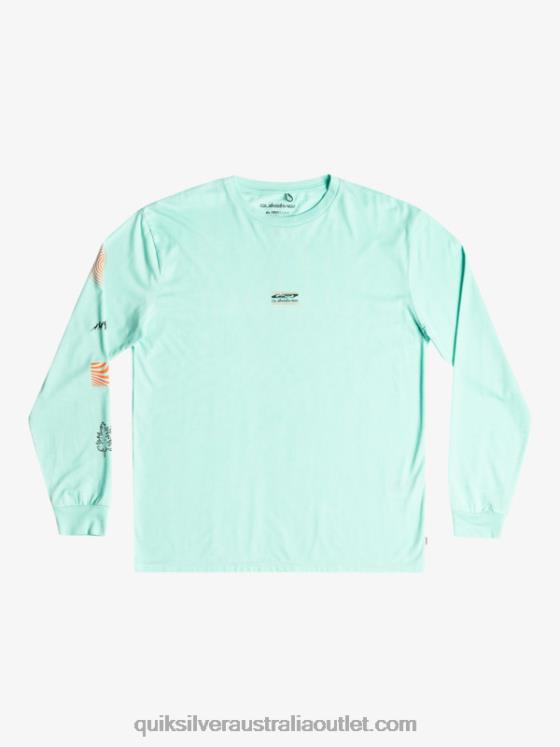 Quiksilver Men Fragment Of Nature Long Sleeve T-Shirt H2N4B1037 beach glass