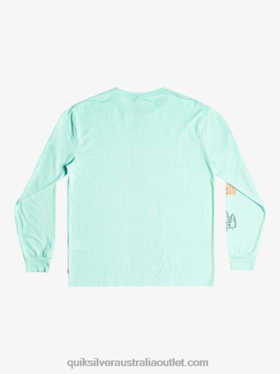 Quiksilver Men Fragment Of Nature Long Sleeve T-Shirt H2N4B1037 beach glass