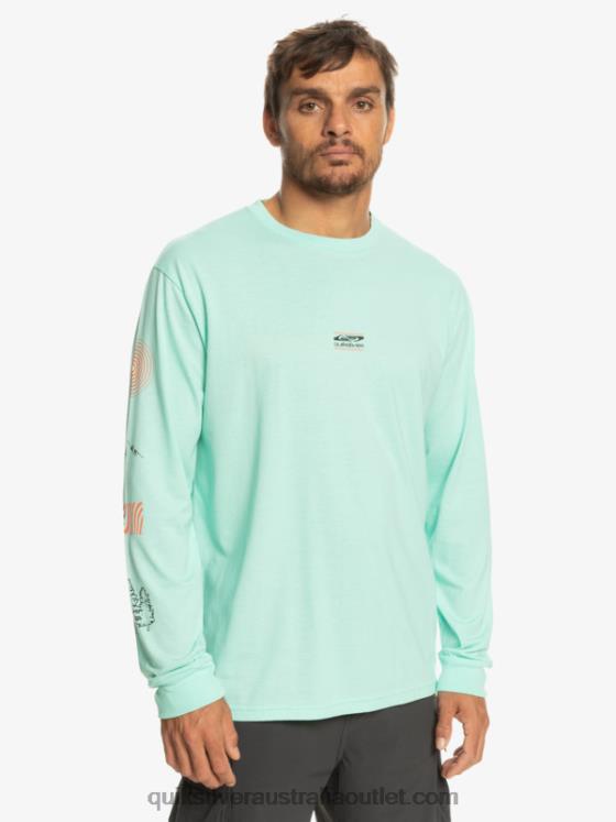 Quiksilver Men Fragment Of Nature Long Sleeve T-Shirt H2N4B1037 beach glass