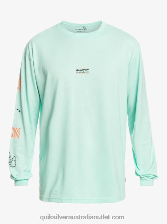 Quiksilver Men Fragment Of Nature Long Sleeve T-Shirt H2N4B1037 beach glass