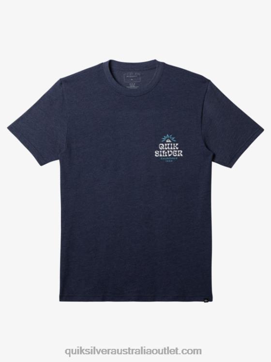 Quiksilver Men Framed T-Shirt H2N4B184 navy blazer heather