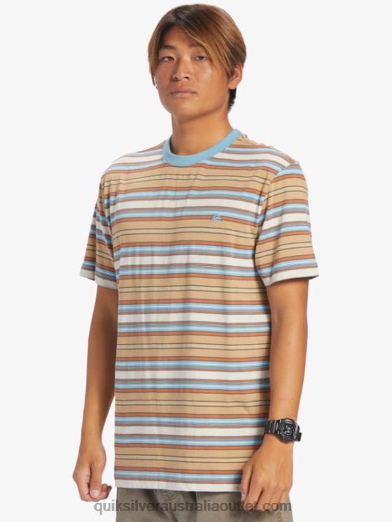 Quiksilver Men Geller Stripe T-Shirt H2N4B631 geller taos stripe