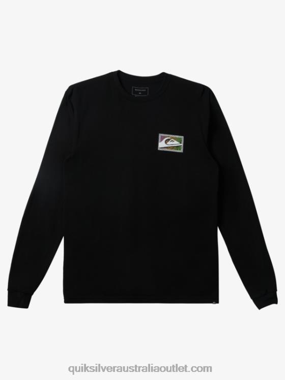 Quiksilver Men Gradient Prints Long Sleeve T-Shirt H2N4B435 black