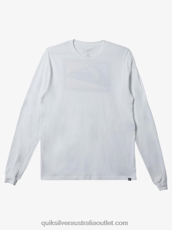 Quiksilver Men Gradient Prints Long Sleeve T-Shirt H2N4B437 white