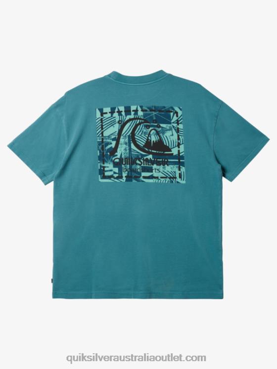 Quiksilver Men Gregg Kaplan Blank Canvas T-Shirt H2N4B1375 brittany blue