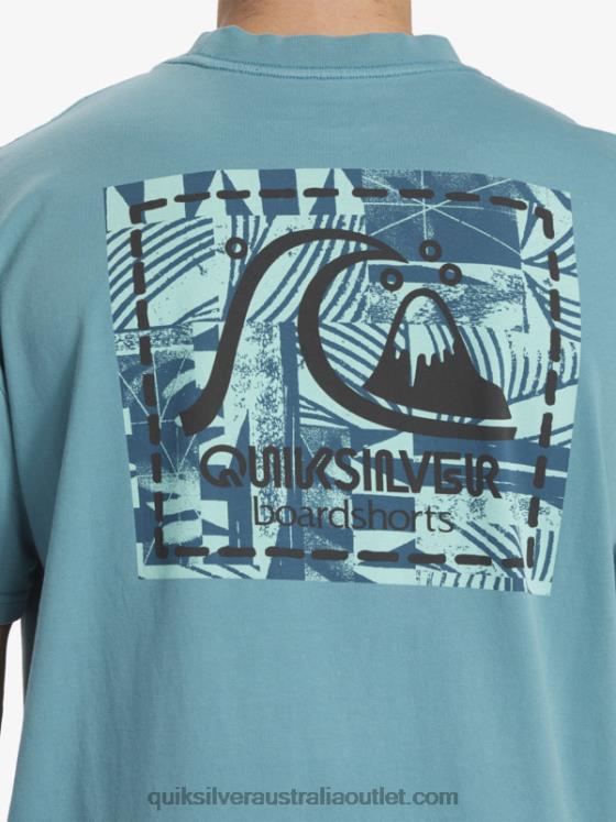 Quiksilver Men Gregg Kaplan Blank Canvas T-Shirt H2N4B1375 brittany blue