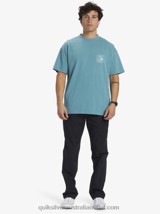 Quiksilver Men Gregg Kaplan Blank Canvas T-Shirt H2N4B1375 brittany blue