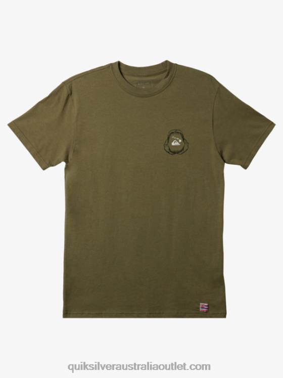 Quiksilver Men Hawaii Big Bite T-shirt H2N4B1422 four leaf clover