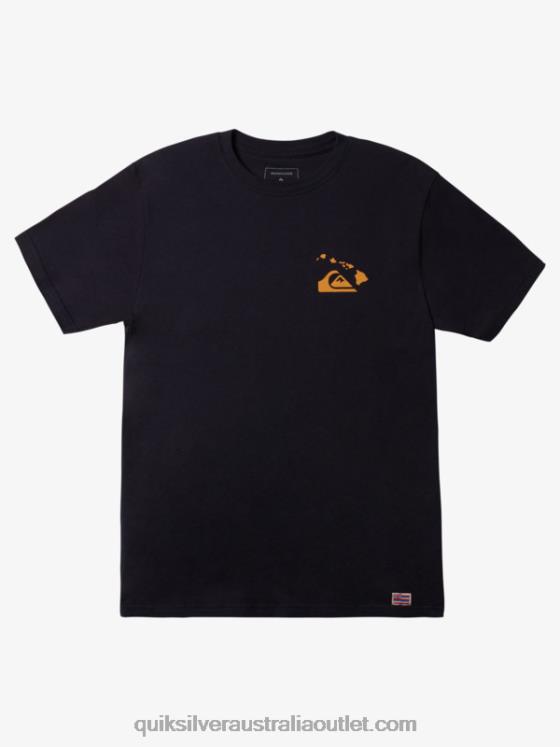 Quiksilver Men Hawaii Double Fish Hook T-shirt H2N4B1112 navy blazer