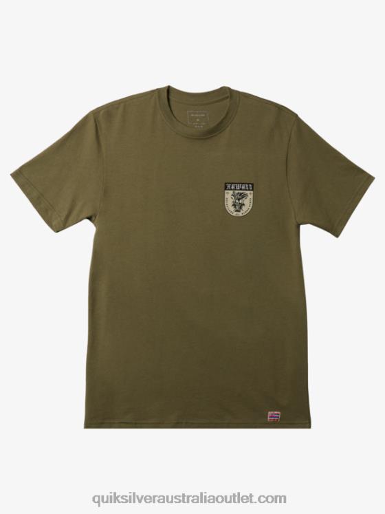 Quiksilver Men Hawaii Ikaika Shield T-shirt H2N4B1005 four leaf clover