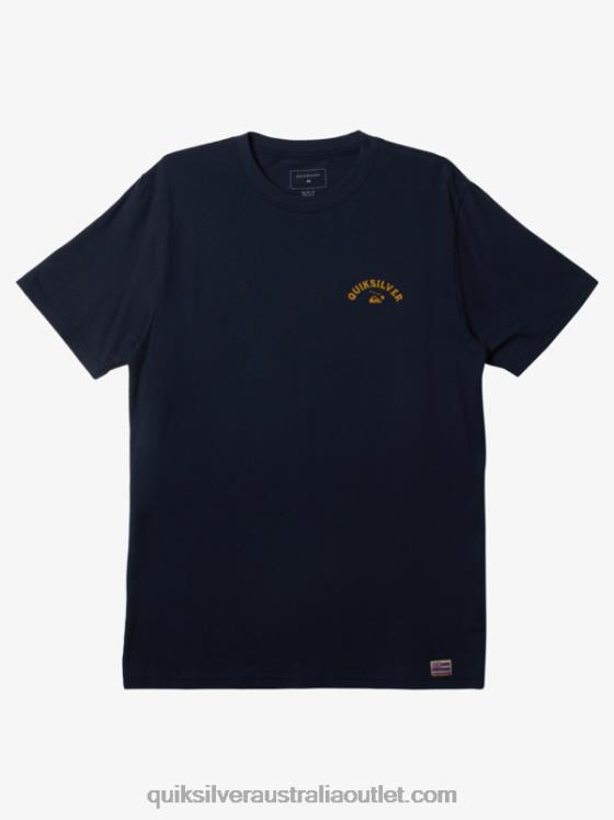 Quiksilver Men Hawaii Razor Tooth T-Shirt H2N4B158 navy blazer