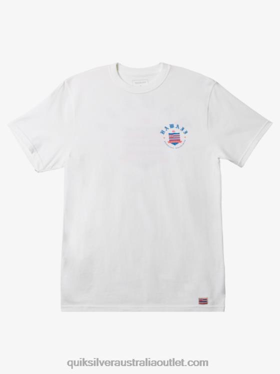 Quiksilver Men Hawaii Royalty T-shirt H2N4B997 white