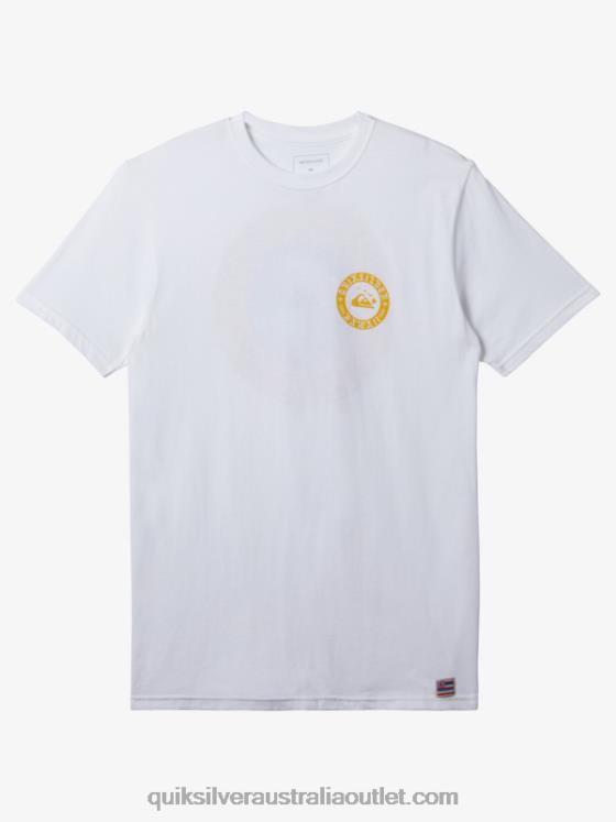 Quiksilver Men Hawaii Wall Of Water T-Shirt H2N4B278 white